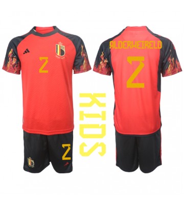 Belgium Toby Alderweireld #2 Replica Home Stadium Kit for Kids World Cup 2022 Short Sleeve (+ pants)